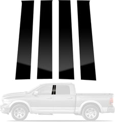 BASIKER front view of pillar trim showing fit and refined chrome look