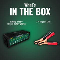 Battery Tender alligator clips and six-foot cord ready to attach benefit