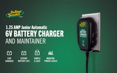 Battery Tender junior connection cable with alligator clips and ring terminals for flexible use