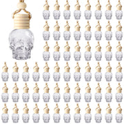 BBTO front view clear skull bottle showcasing compact design and visibility