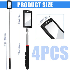 BBTO extended telescoping mirror reaching into tight space for inspection