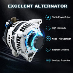 BDELI alternator electrical connector close-up demonstrating OEM-style plug for easy install
