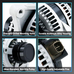 BDELI alternator side close-up highlighting robust casing and durable construction benefit