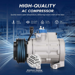 BDELI compressor installed in engine bay demonstrating direct-replacement ease