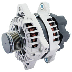 BDELI alternator front view showing clean housing and mounting points, reliable OEM fit