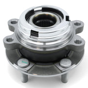 BDELI front hub assembly front view showing secure wheel mounting benefit