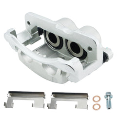 BDELI front left caliper assembly front view showing fit and durability