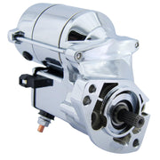 BDELI chrome starter front view showing mounting points and fast install benefit