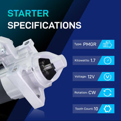 BDELI starter closeup of pinion gear for reliable engagement benefit