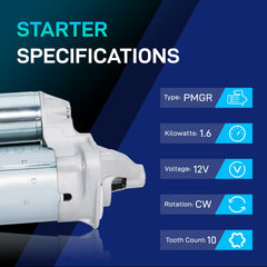 BDELI starter mounting ports highlighting correct bolt alignment benefit