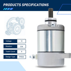 BDELI starter side profile illustrating compact design and reliable durability