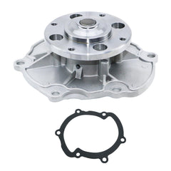 BDELI water pump front assembly showing mounting points and ready-to-install benefit
