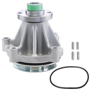 BDELI water pump front view showing flange and bolt pattern for accurate fit