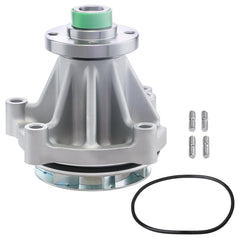 BDELI water pump front view showing flange and bolt pattern for accurate fit