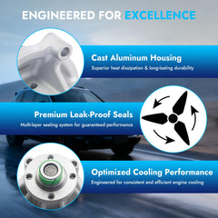 BDELI impeller close-up highlighting precision machining for steady coolant flow