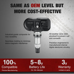 BDFHYK TPMS valve stem close-up ensuring leak-resistant installation