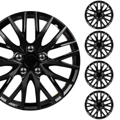 BDK front view hubcap showing sleek black finish and OEM look benefit