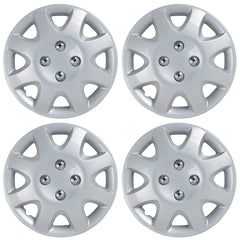 BDK front view of four hubcaps showing clean OEM-style look and instant upgrade benefit