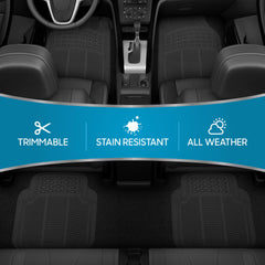 BDK rear mat full view demonstrating size and rear-footwell fit