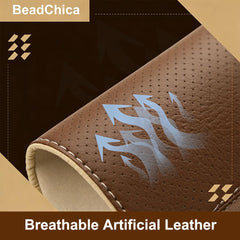 BeadChica installed on RV captain seats demonstrating neat coverage