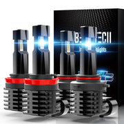 BEAMTECH front packaging showing 9005 H11 bulbs and benefits