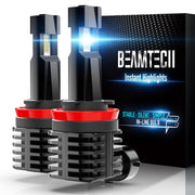 BEAMTECH front view of H11 pack of two showing plug-and-play benefit