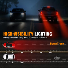 BeamTrack taillight mounted on Tacoma illustrating direct-fit replacement