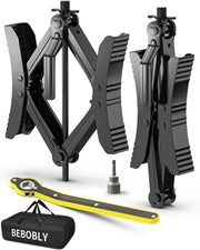 BEBOBLY front packaging showing wheel chock set and accessories, ready for travel