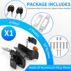 BEBOBLY four metal keys and screws displayed showing ready-to-install convenience benefit