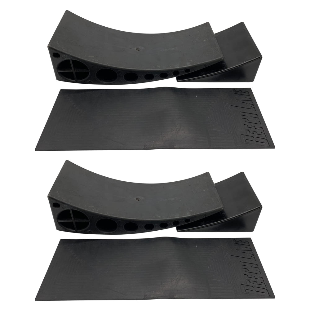 Beech Lane front view of levelers chocks and mats showing complete kit benefits