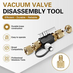 Behnor ball valve with double O-ring close detail showing vacuum-rated seal for safe evacuation