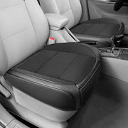 BEITK front view of two black ventilated bottom seat covers showing protection