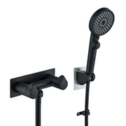 BEIYI matte black RV faucet front view showing clean styling and durable build