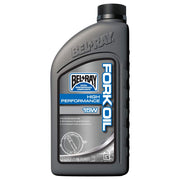Bel‑Ray 15W fork oil front bottle showing label and capacity benefit