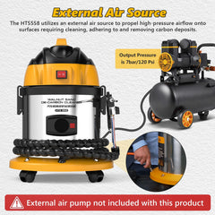 BELEY walnut media and filter contents highlighting reusable abrasive advantage
