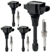 BELKEBIR front packaging set showing four coils and four iridium plugs for quick identification and peace of mind