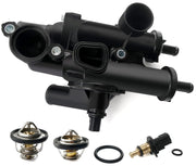 BELKEBIR front view of thermostat housing showing direct-fit design and secure sealing