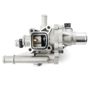 BELKEBIR thermostat housing front view showing solid aluminum and reliable fit
