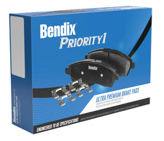 Bendix ceramic friction face close-up showing consistent braking surface