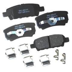 Bendix front pad set showing precise OE fit and easy replacement benefit