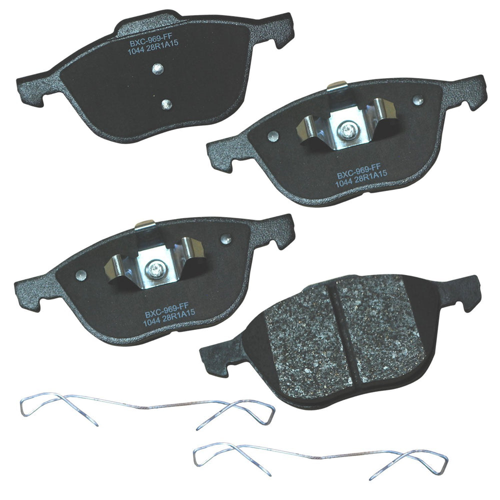 Bendix front packaging showing product and fitment benefits
