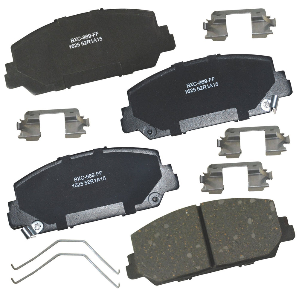 Bendix front packaging shows part SBC1625 with clear OE replacement benefit
