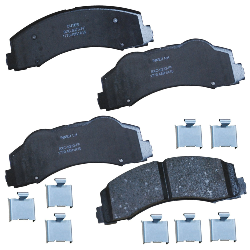 Bendix front packaging view showing product label and fitment benefit