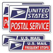 BENEKIY front view of four reflective mail magnets showing clear identification benefit
