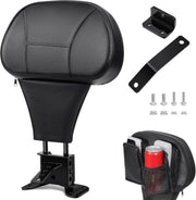 Benlari backrest front view showing sleek black finish and support