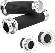 Benlari chrome grips front view showing sleek finish and improved control