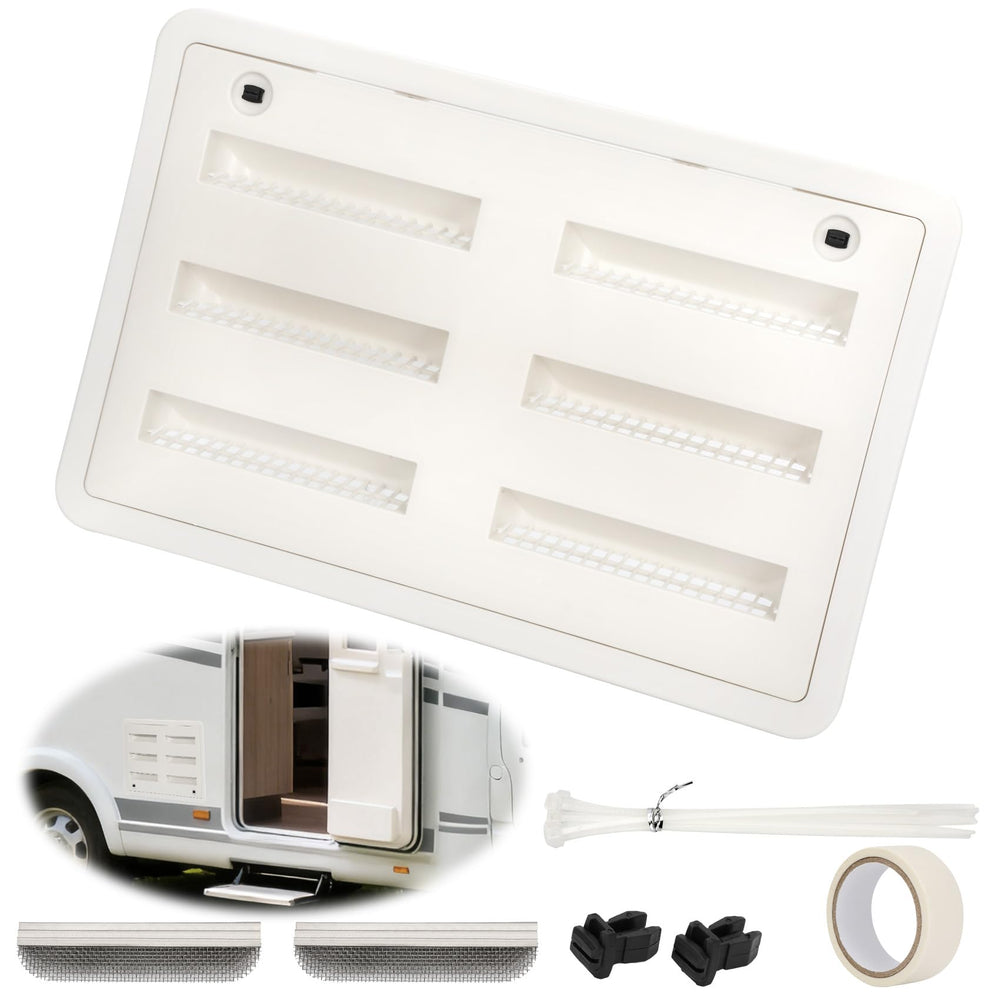 benut front view vent cover showing clean white finish and airflow benefits