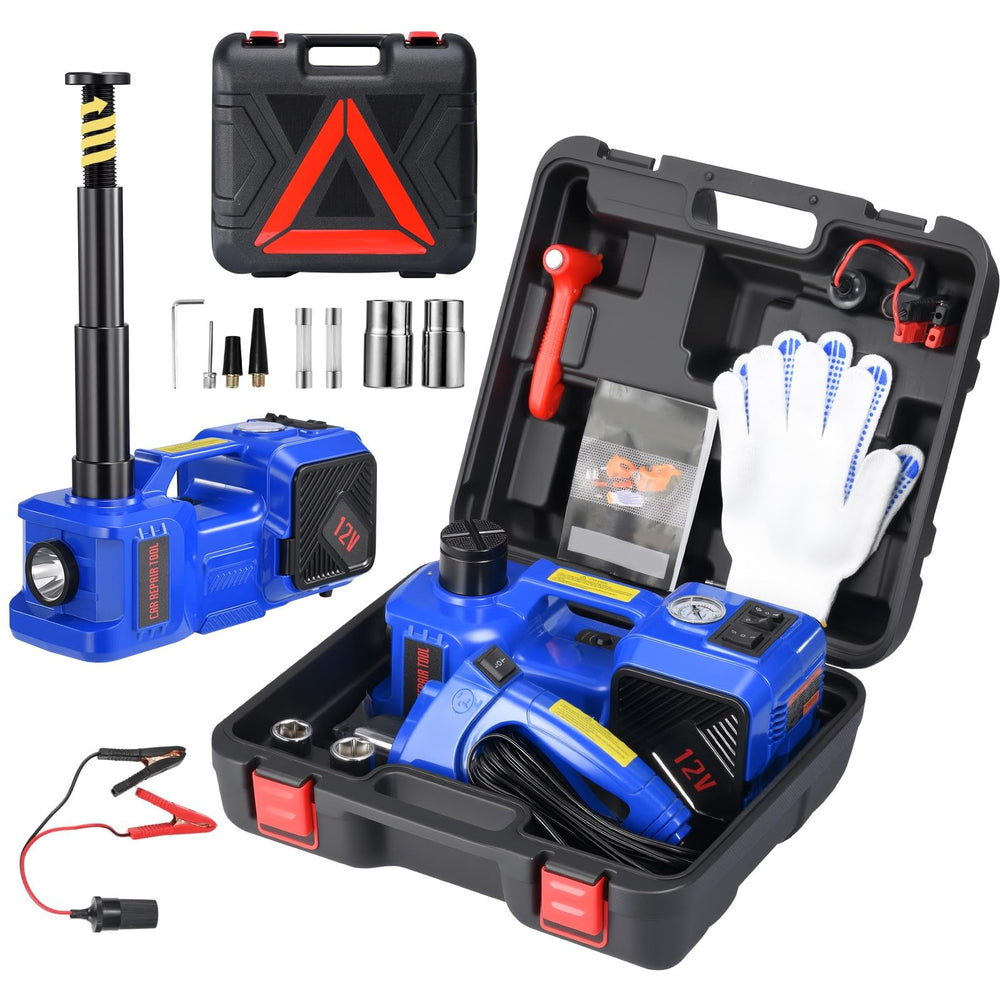 BENYAN electric floor jack front view showing sturdy base and controls for safer lifts