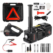 BENYAN electric jack front view showing compact controller and lift, enhances roadside efficiency