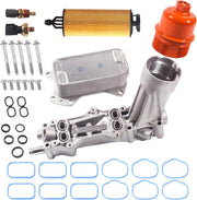 BEONEO front view aluminum oil filter housing showing durable construction benefit